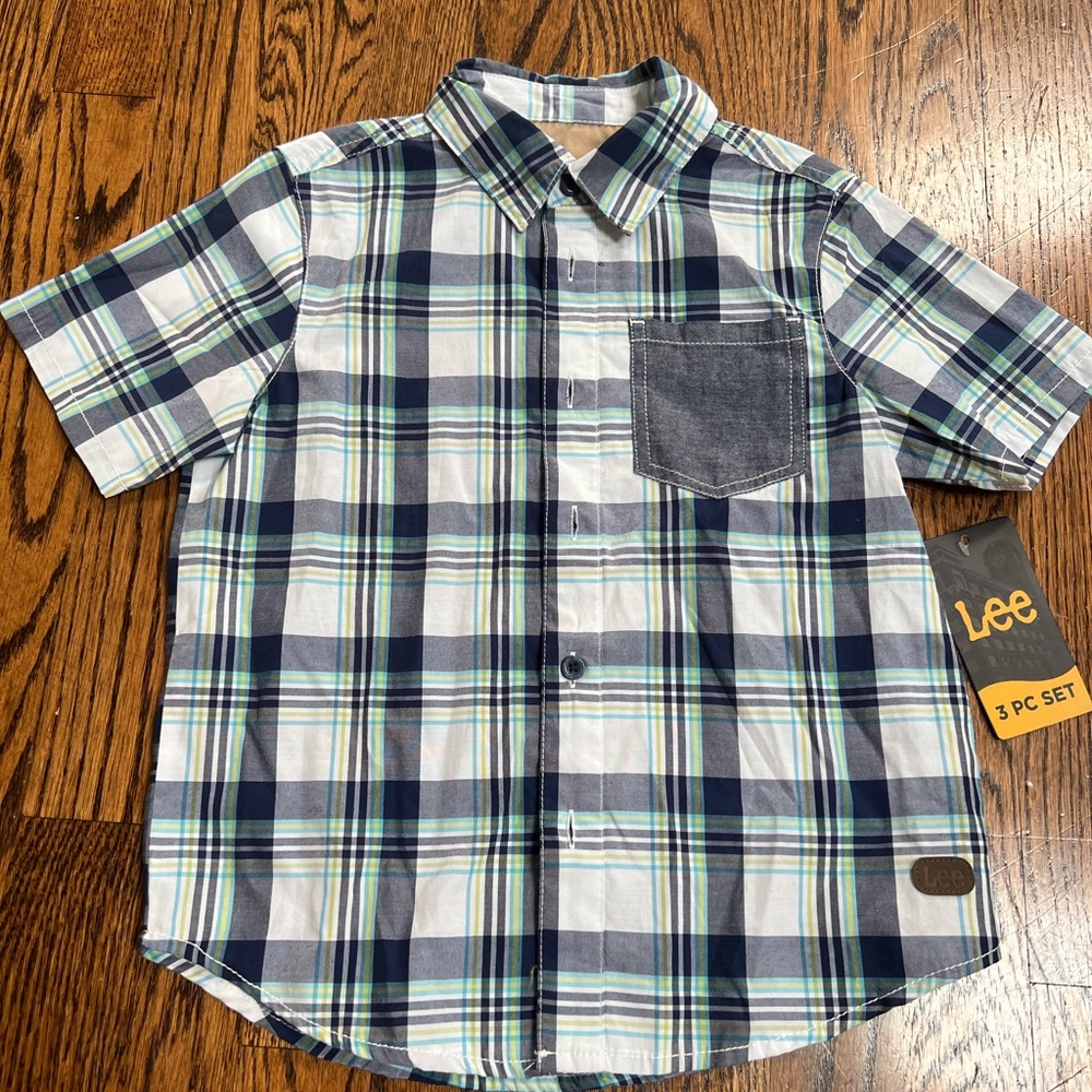 Lee button down shirt sz M(5) boys